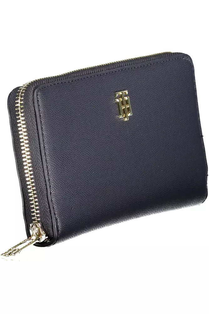 Tommy Hilfiger Blue Polyethylene Women Wallet - Ora And Co.