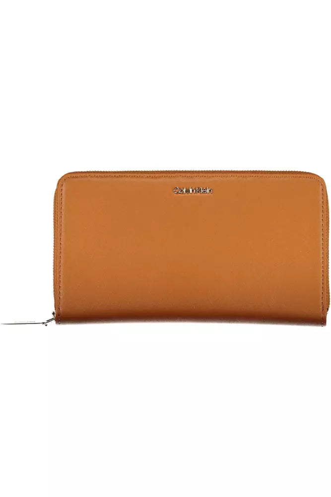 Calvin Klein Brown Polyethylene Women Wallet - Ora And Co.