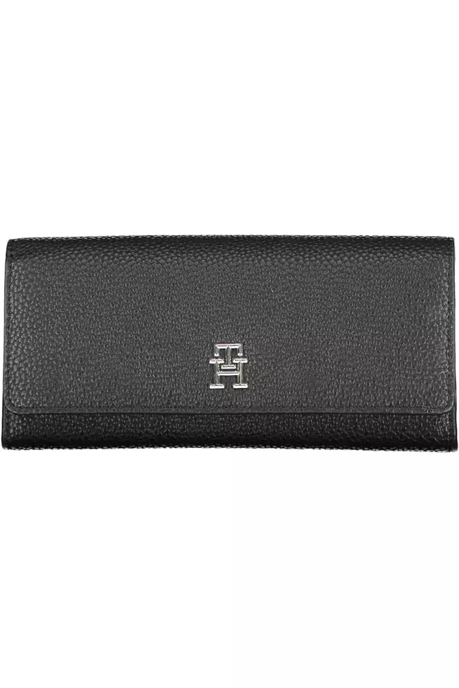 Tommy Hilfiger Black Polyethylene Women Wallet - Ora And Co.