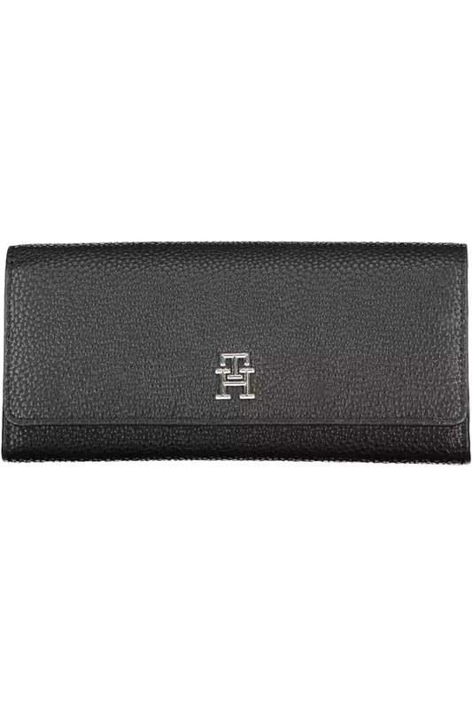 Tommy Hilfiger Black Polyethylene Women Wallet - Ora And Co.