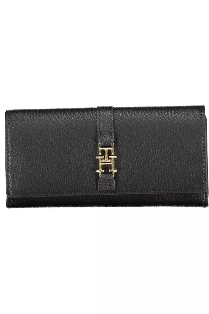 Tommy Hilfiger Black Polyethylene Women Wallet - Ora And Co.