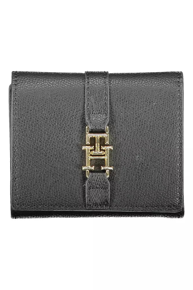 Tommy Hilfiger Black Polyethylene Women Wallet - Ora And Co.