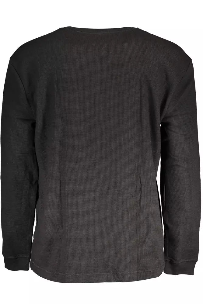 Tommy Hilfiger Black Cotton Men Sweater - Ora And Co.