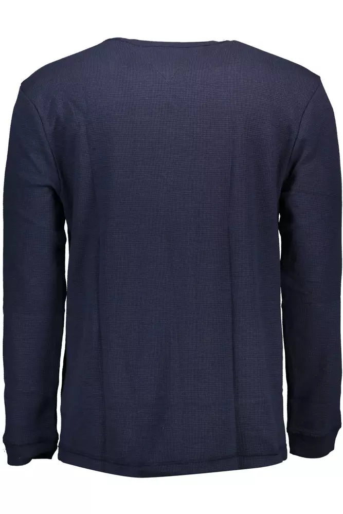 Tommy Hilfiger Blue Cotton Men Sweater - Ora And Co.