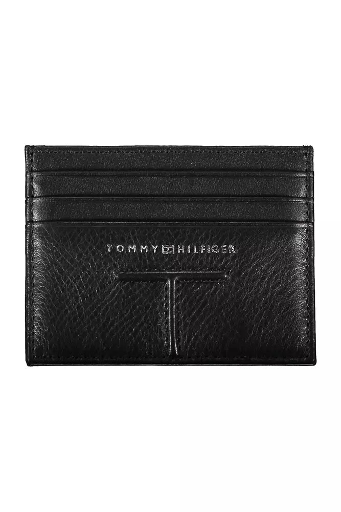 Tommy Hilfiger Black Leather Men Wallet - Ora And Co.