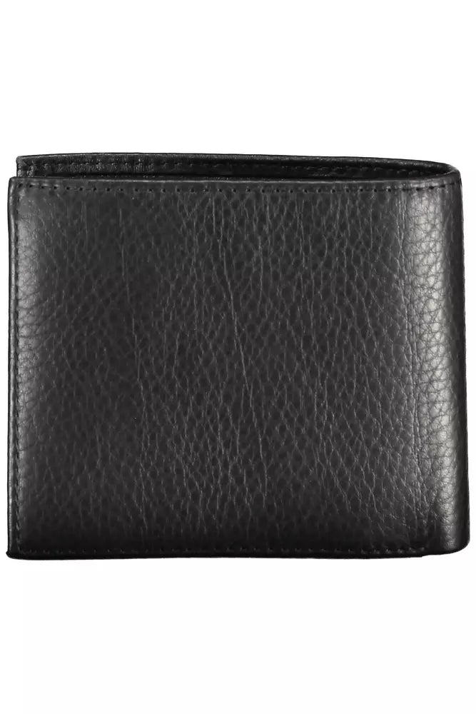 Tommy Hilfiger Black Leather Men Wallet - Ora And Co.