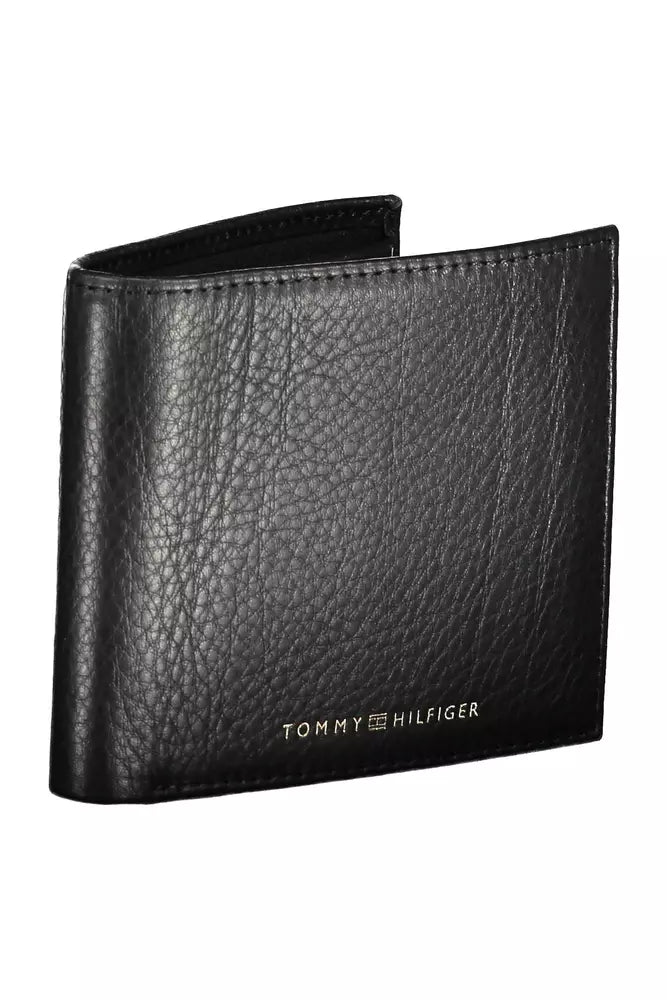 Tommy Hilfiger Black Leather Men Wallet - Ora And Co.