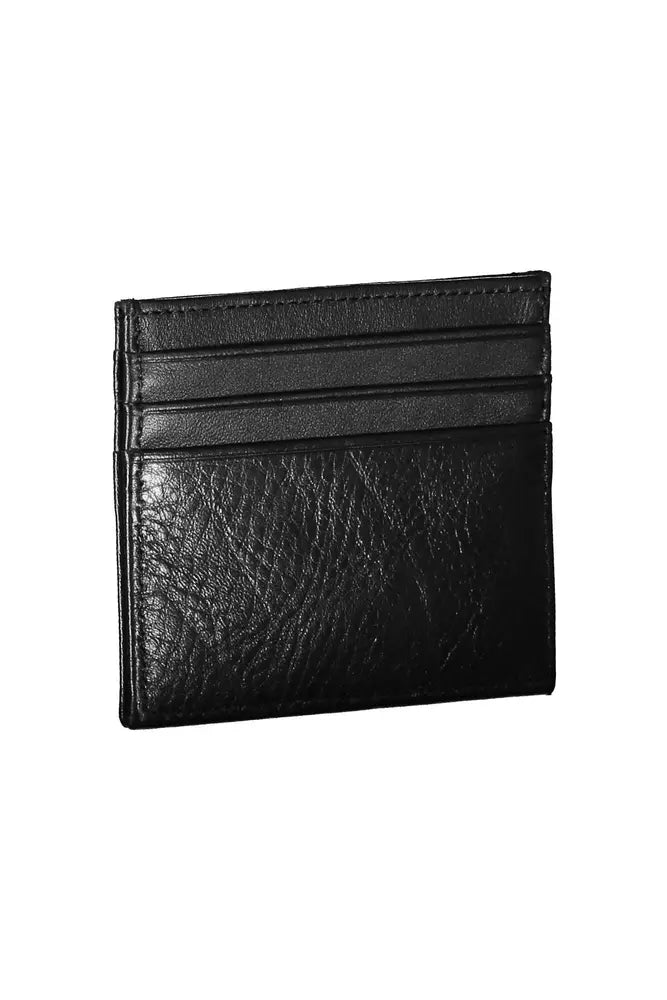 Tommy Hilfiger Black Leather Men Wallet - Ora And Co.