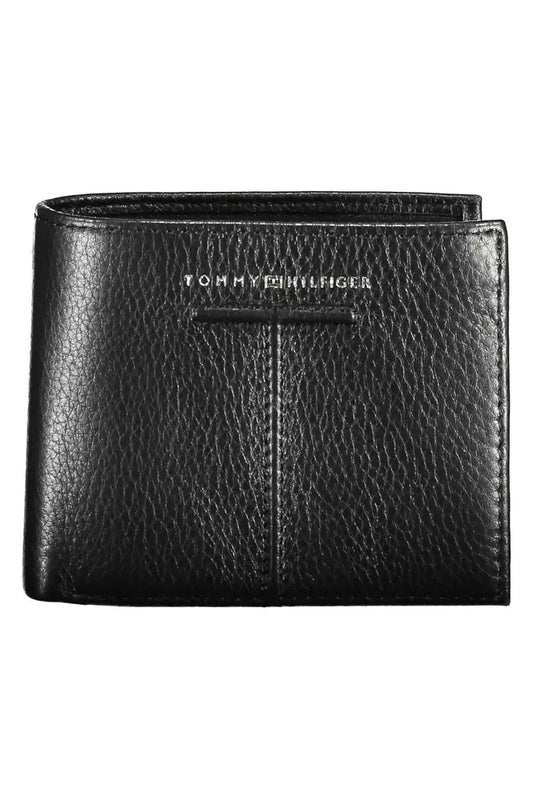 Tommy Hilfiger Black Leather Men Wallet - Ora And Co.