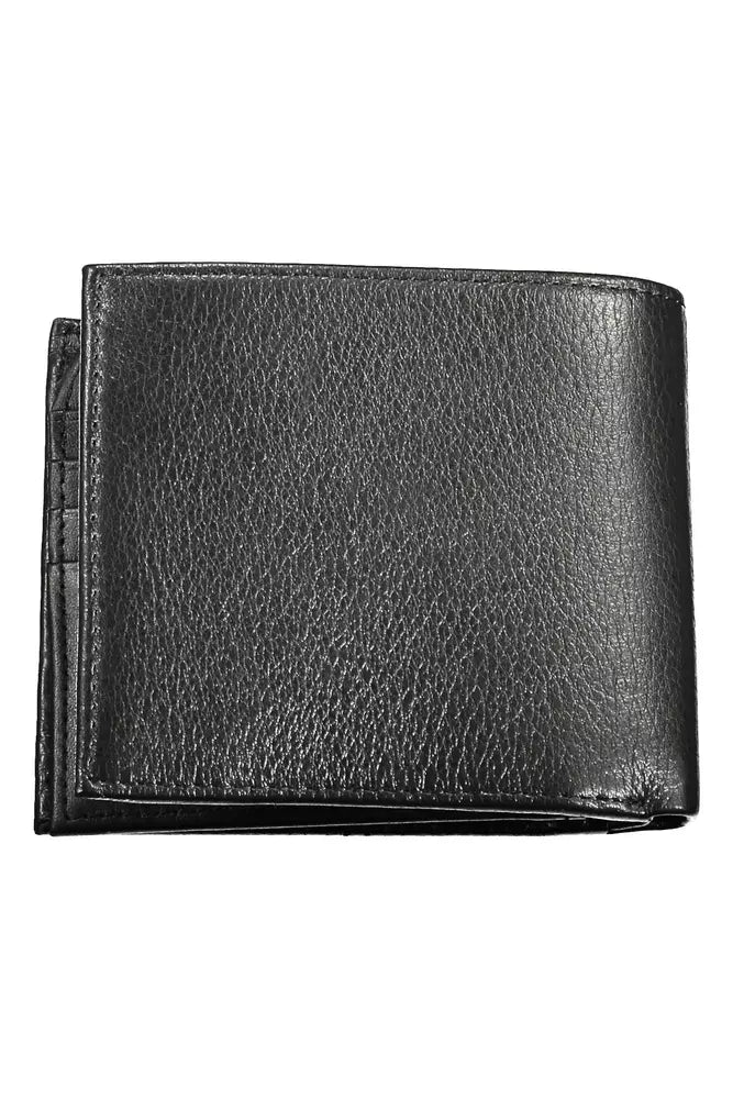 Tommy Hilfiger Black Leather Men Wallet - Ora And Co.