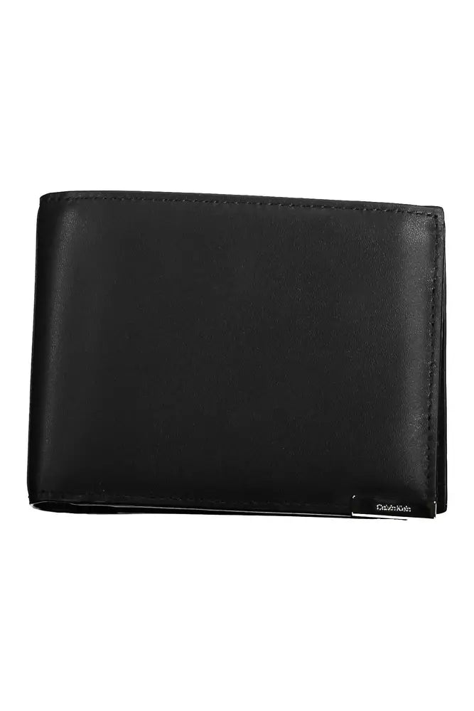 Calvin Klein Black Leather Men Wallet - Ora And Co.