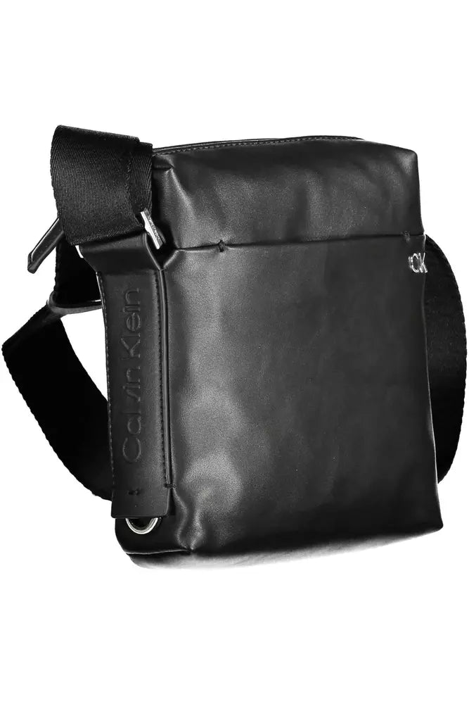 Calvin Klein Black Polyester Men Shoulder Bag - Ora And Co.