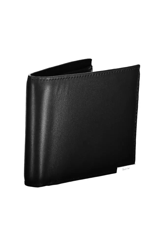 Calvin Klein Black Leather Men Wallet - Ora And Co.