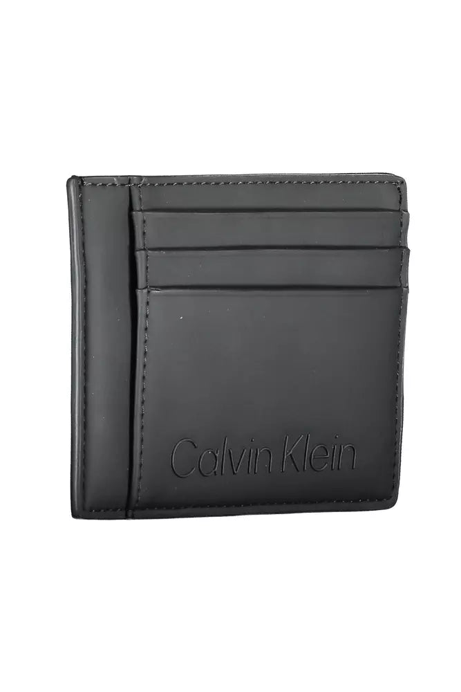 Calvin Klein Black Polyester Men Wallet - Ora And Co.