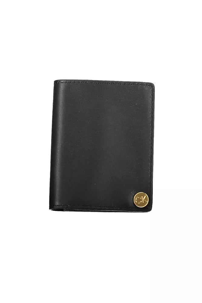 Calvin Klein Black Leather Men Wallet - Ora And Co.