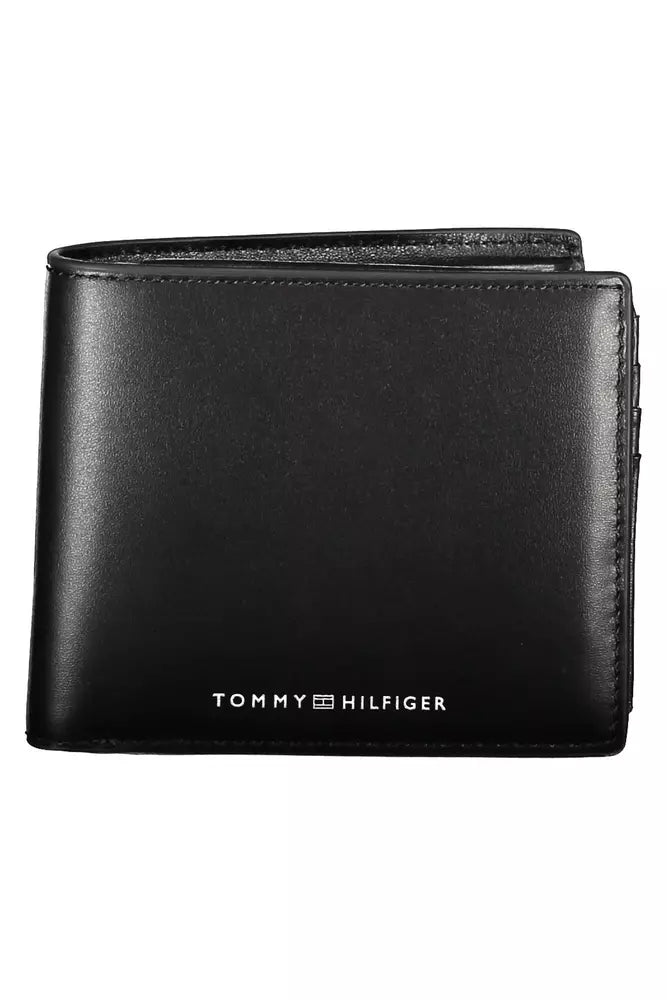 Tommy Hilfiger Black Leather Men Wallet - Ora And Co.