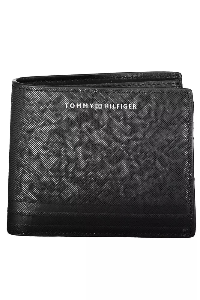 Tommy Hilfiger Black Leather Men Wallet - Ora And Co.