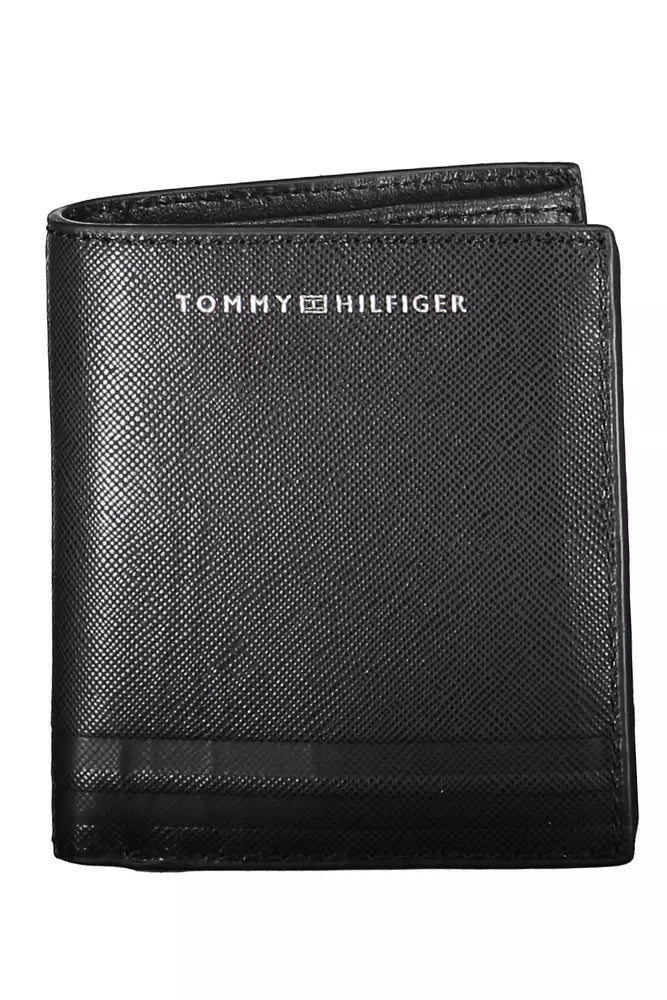 Tommy Hilfiger Black Leather Men Wallet - Ora And Co.