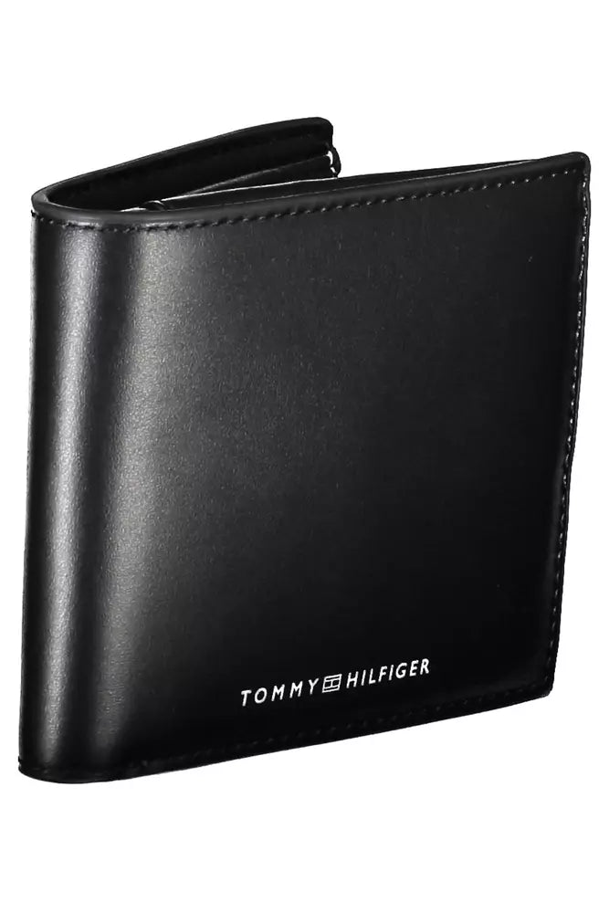 Tommy Hilfiger Black Leather Men Wallet - Ora And Co.