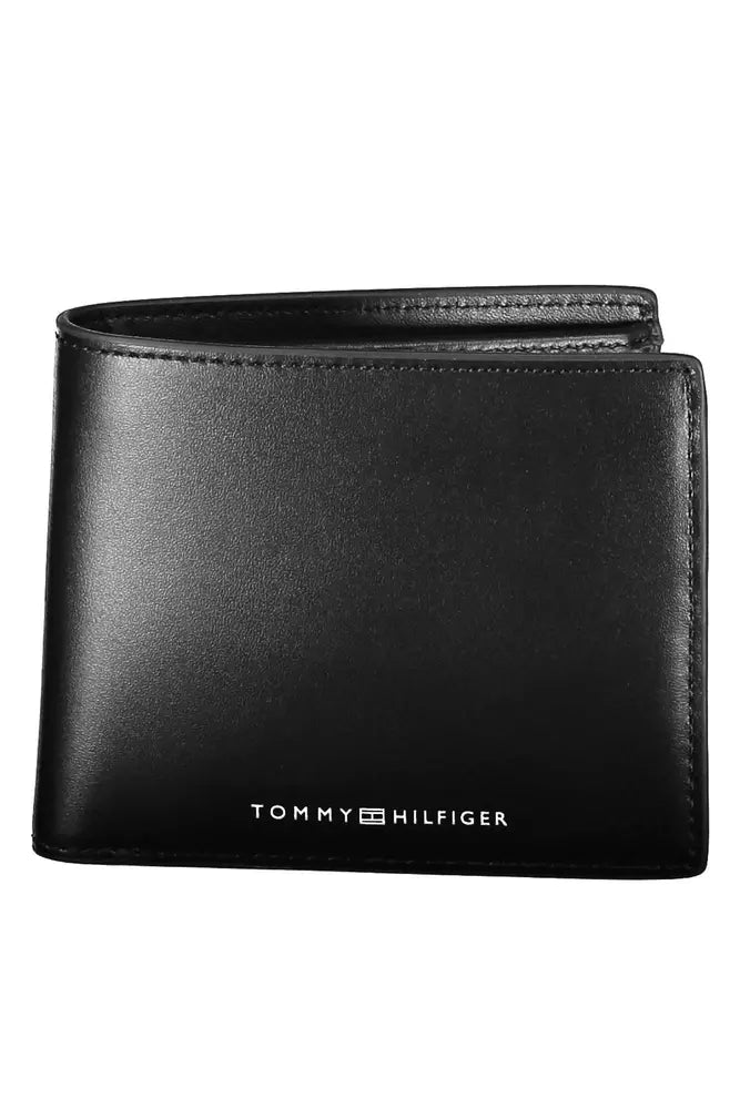 Tommy Hilfiger Black Leather Men Wallet - Ora And Co.