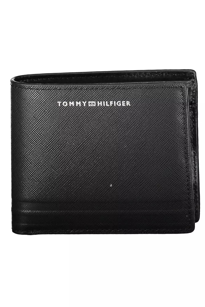 Tommy Hilfiger Black Leather Men Wallet - Ora And Co.