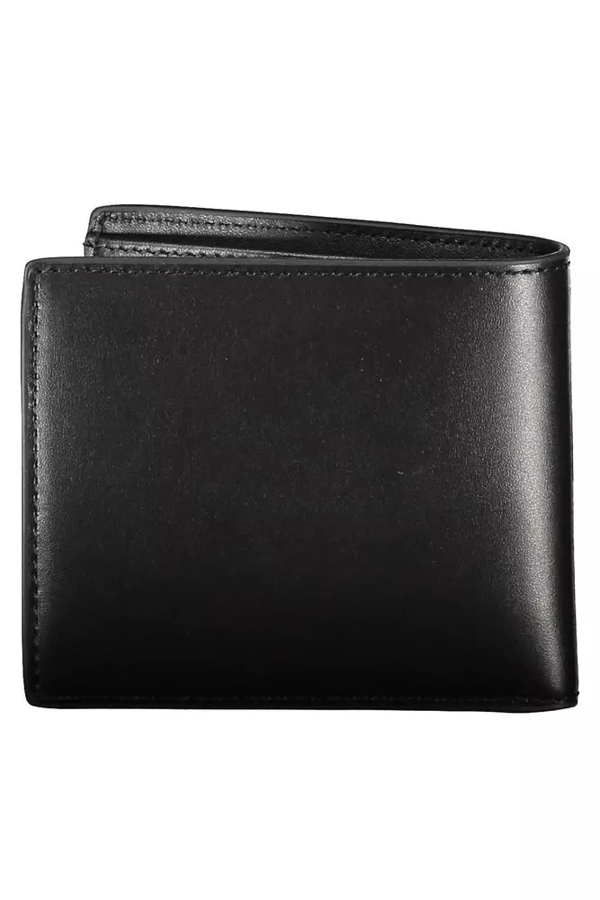 Tommy Hilfiger Black Leather Men Wallet - Ora And Co.