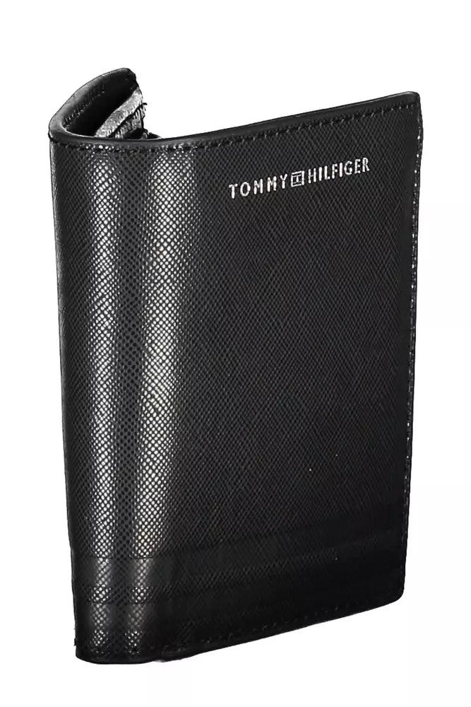 Tommy Hilfiger Black Leather Men Wallet - Ora And Co.