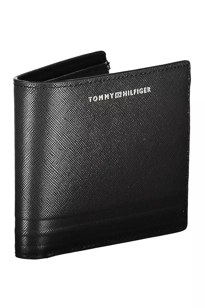 Tommy Hilfiger Black Leather Men Wallet - Ora And Co.