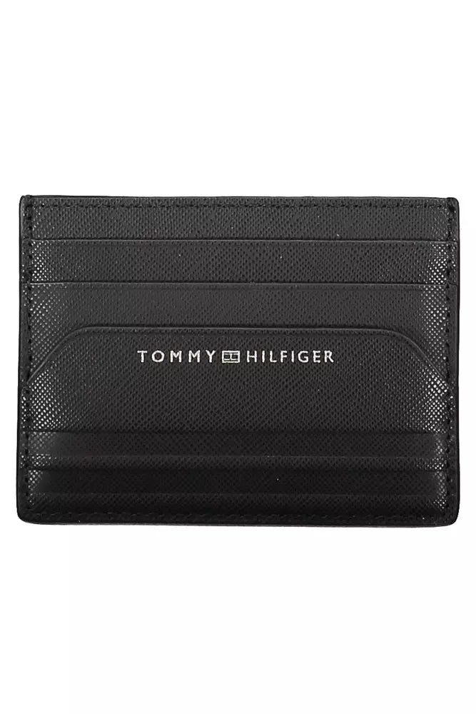 Tommy Hilfiger Black Leather Men Wallet - Ora And Co.