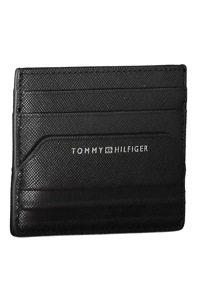 Tommy Hilfiger Black Leather Men Wallet - Ora And Co.