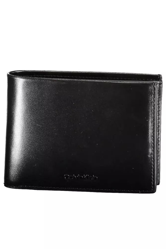 Calvin Klein Black Leather Men Wallet - Ora And Co.