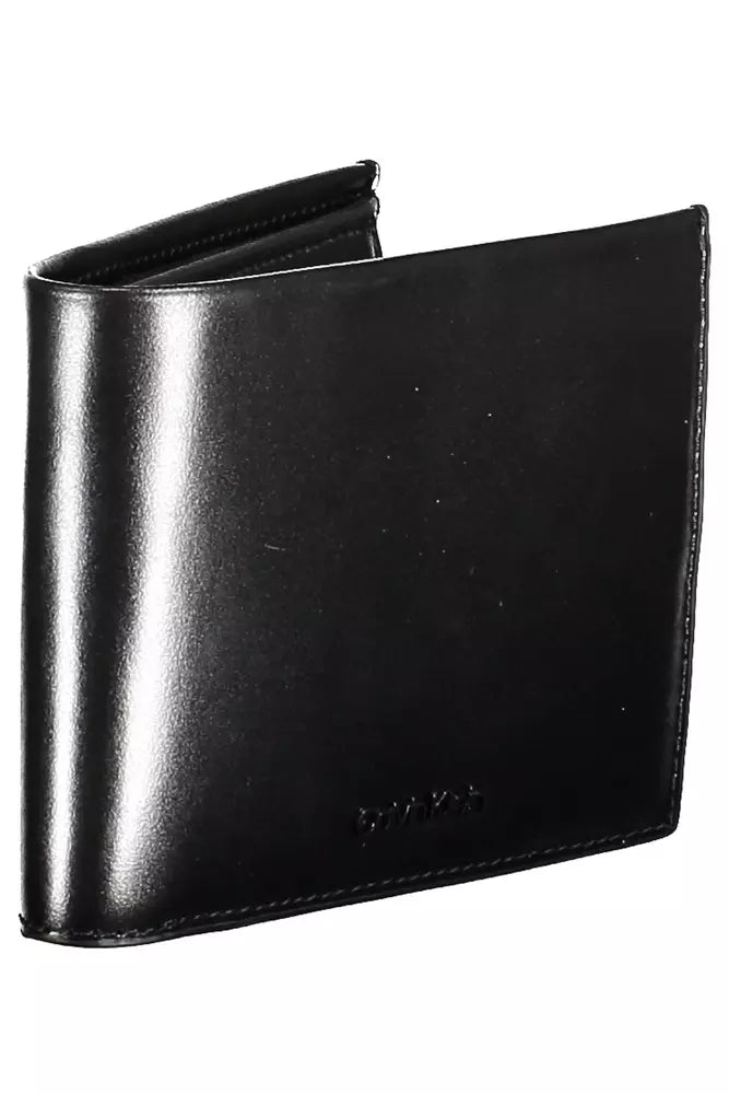 Calvin Klein Black Leather Men Wallet - Ora And Co.