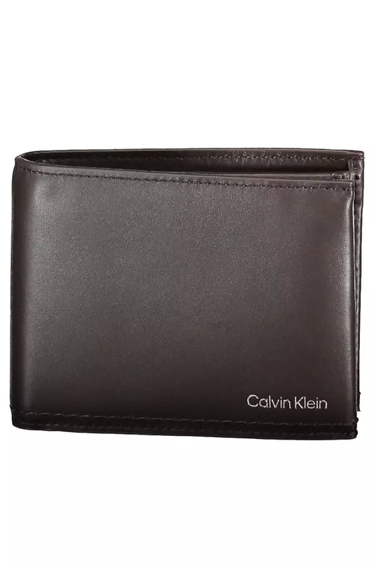 Calvin Klein Brown Leather Men Wallet - Ora And Co.