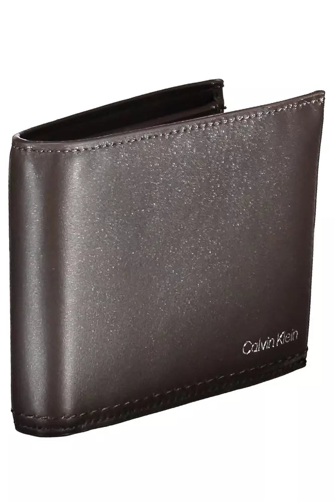 Calvin Klein Brown Leather Men Wallet - Ora And Co.