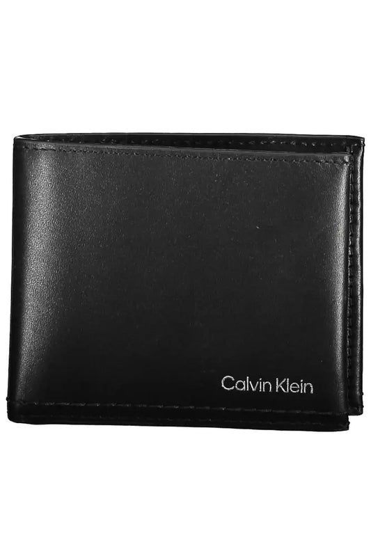 Calvin Klein Black Leather Men Wallet - Ora And Co.