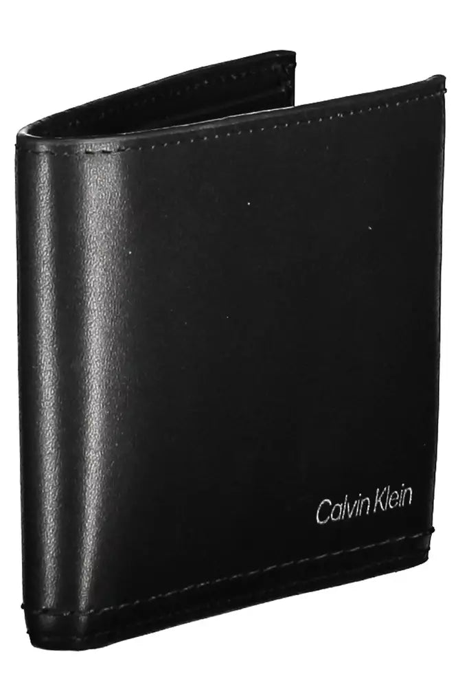 Calvin Klein Black Leather Men Wallet - Ora And Co.