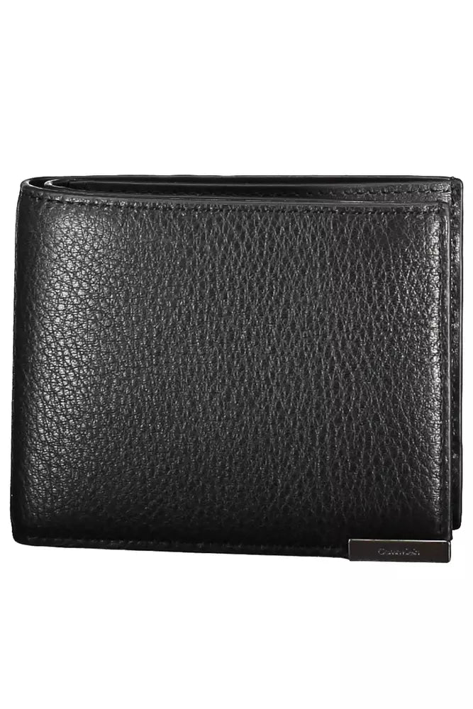 Calvin Klein Black Leather Men Wallet - Ora And Co.