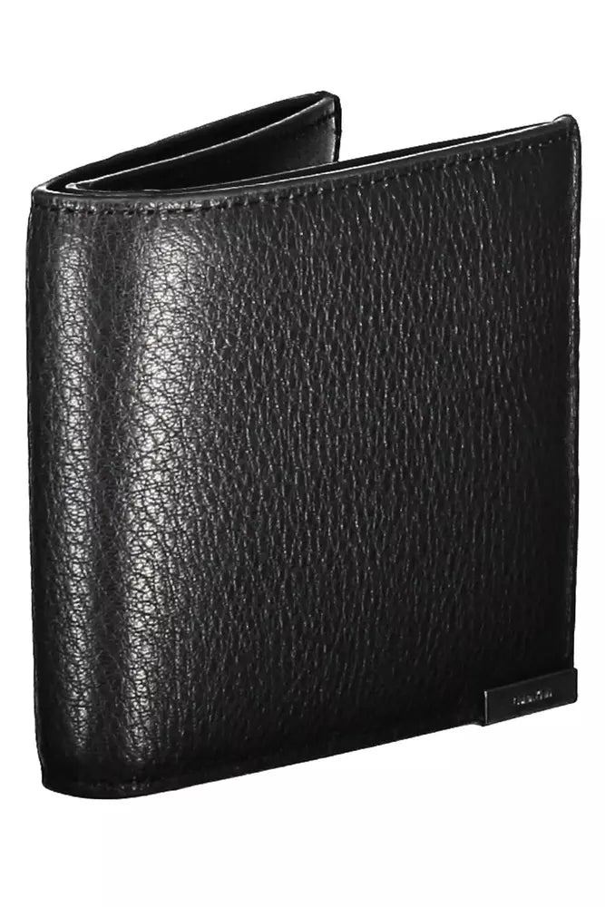 Calvin Klein Black Leather Men Wallet - Ora And Co.