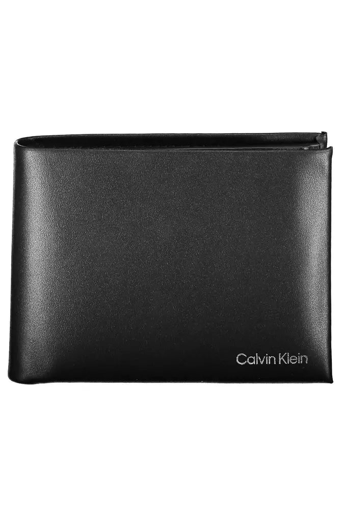 Calvin Klein Black Leather Men Wallet - Ora And Co.