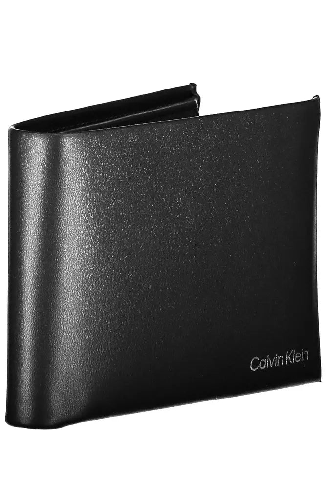 Calvin Klein Black Leather Men Wallet - Ora And Co.