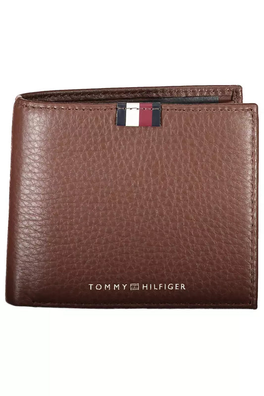 Tommy Hilfiger Brown Leather Men Wallet - Ora And Co.