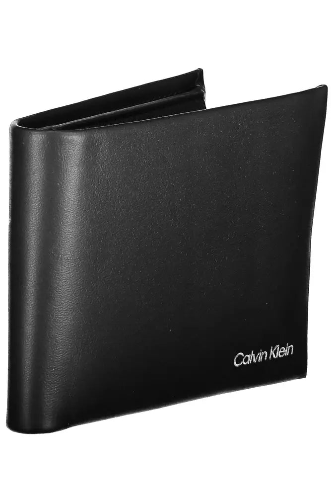 Calvin Klein Black Leather Men Wallet - Ora And Co.