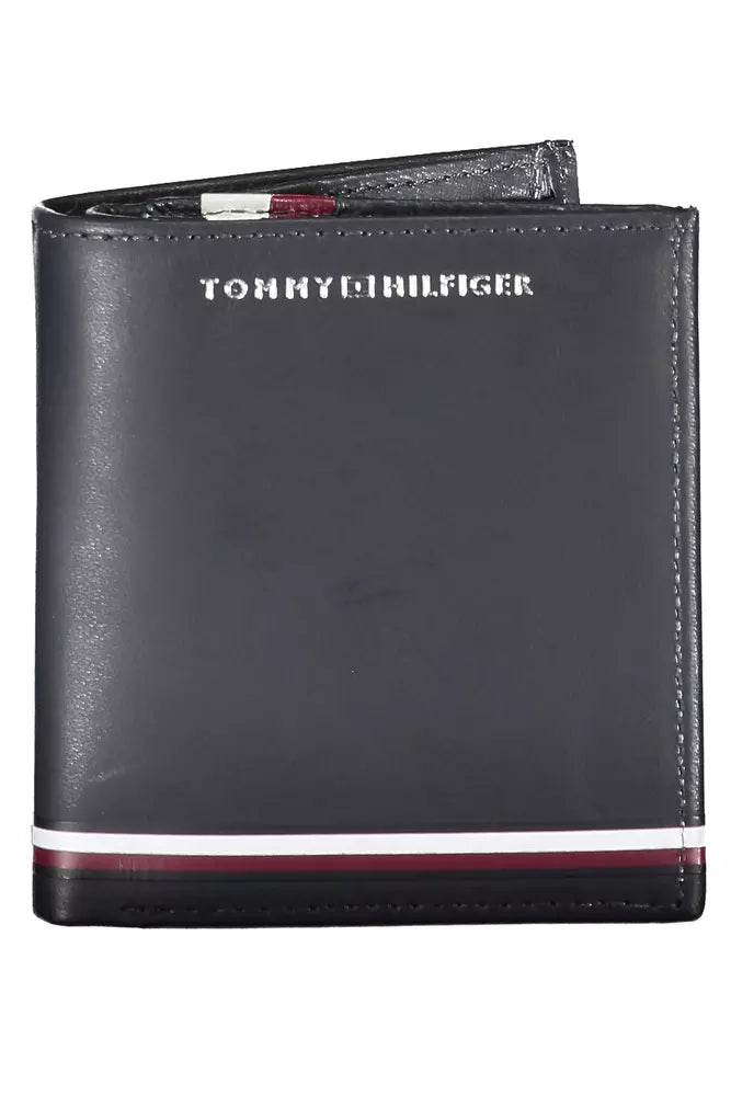 Tommy Hilfiger Blue Leather Men Wallet - Ora And Co.