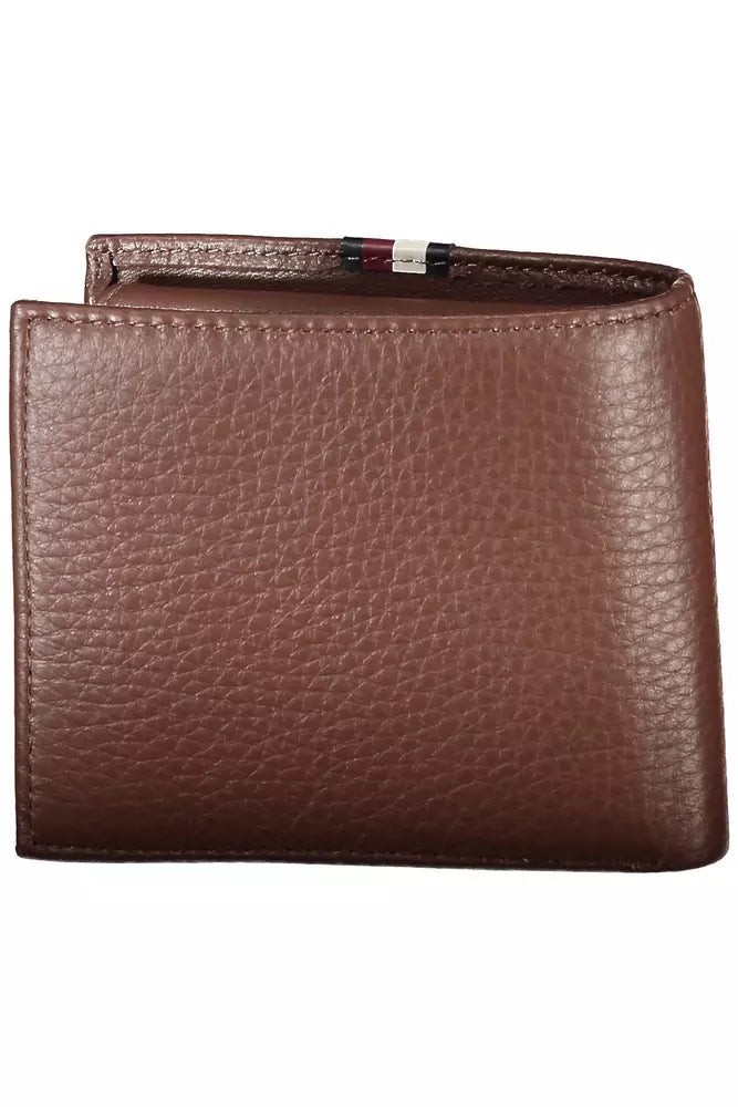 Tommy Hilfiger Brown Leather Men Wallet - Ora And Co.