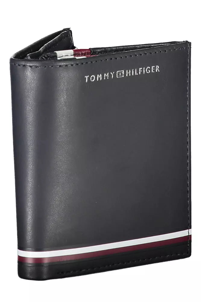 Tommy Hilfiger Blue Leather Men Wallet - Ora And Co.