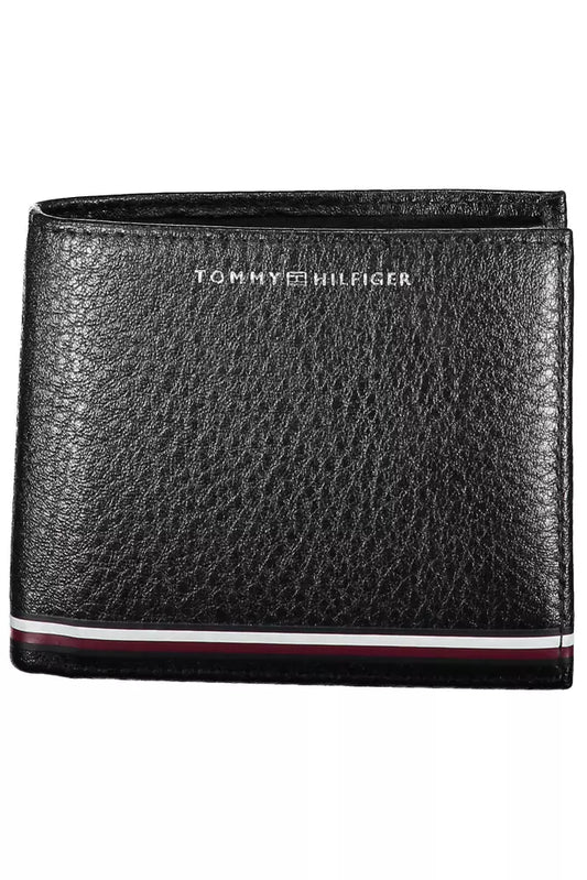 Tommy Hilfiger Black Leather Men Wallet - Ora And Co.