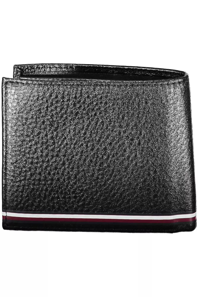 Tommy Hilfiger Black Leather Men Wallet - Ora And Co.