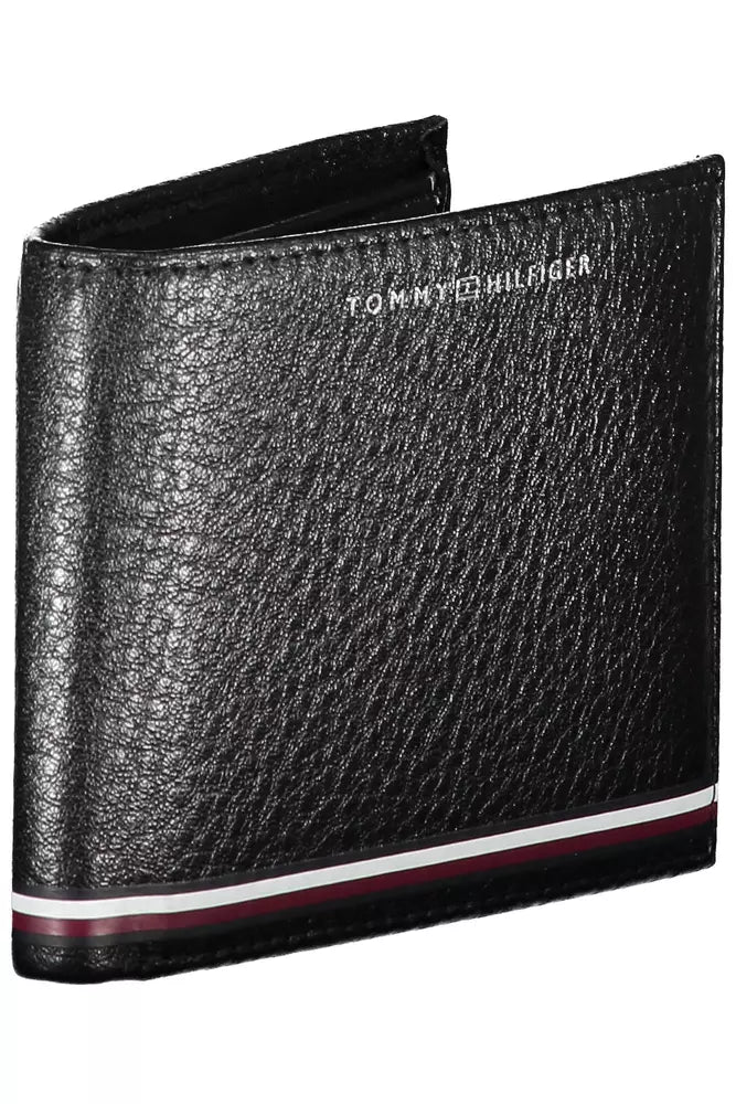 Tommy Hilfiger Black Leather Men Wallet - Ora And Co.