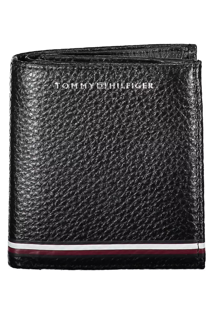 Tommy Hilfiger Black Leather Men Wallet - Ora And Co.