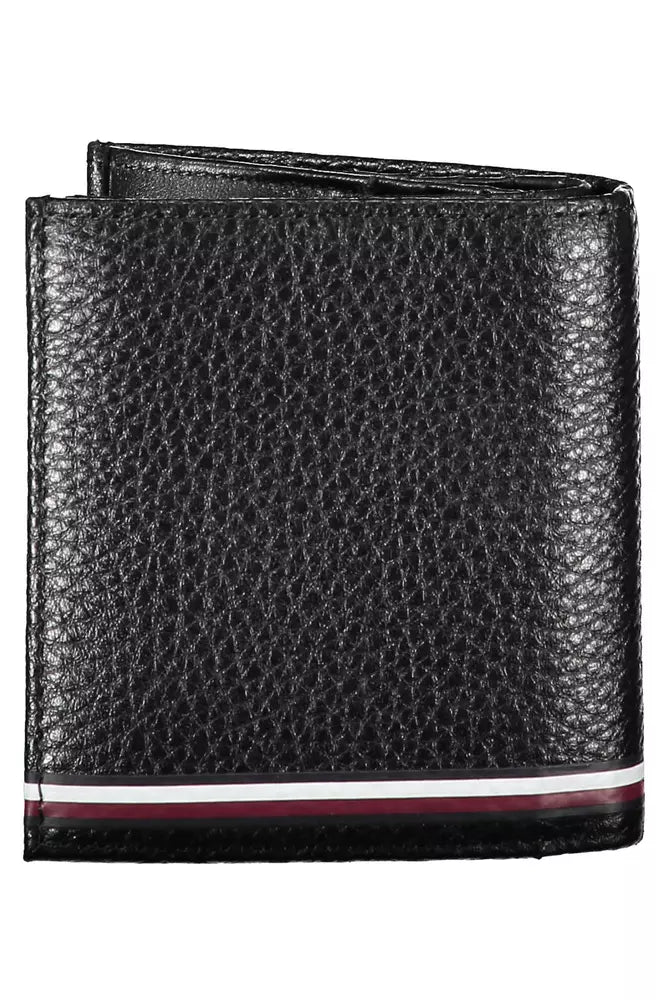 Tommy Hilfiger Black Leather Men Wallet - Ora And Co.